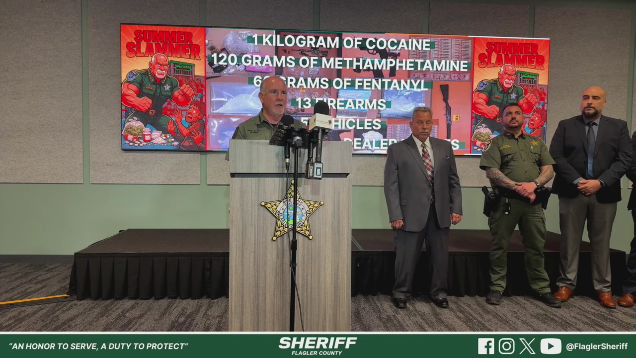 Flagler Sheriff shares results of undercover drug dealer operation