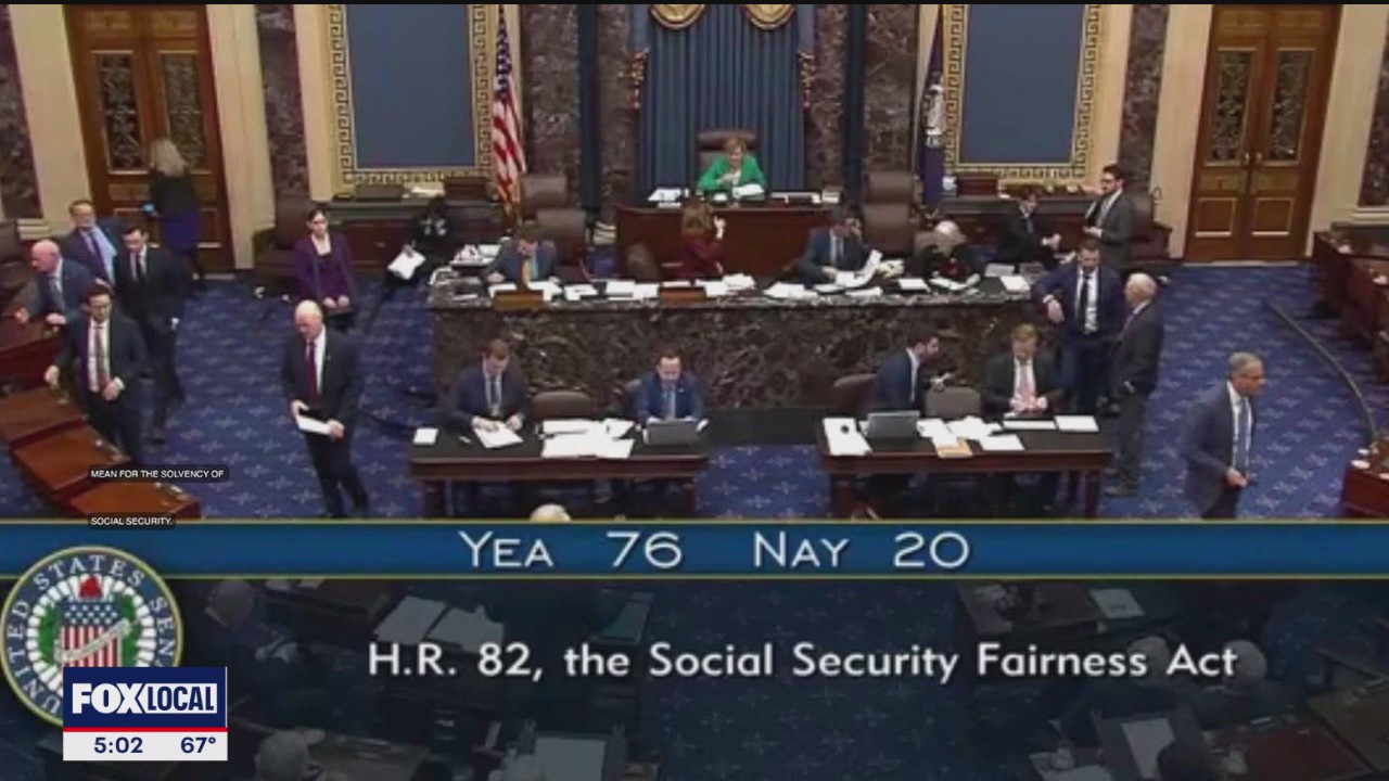 Social Security Fairness Act passes in the Senate