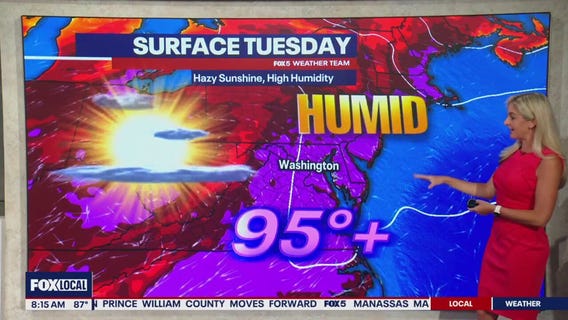 Peak of dangerous heat for Tuesday June 24