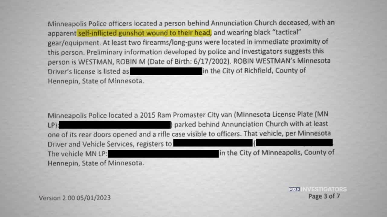 Search warrant reveals more about Annunciation shooter