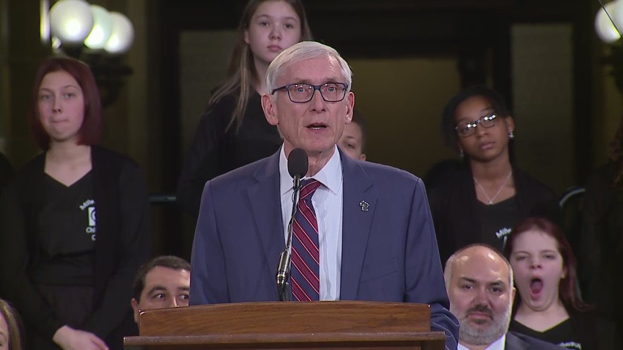 Gov. Tony Evers inaugural address in the State Capitol