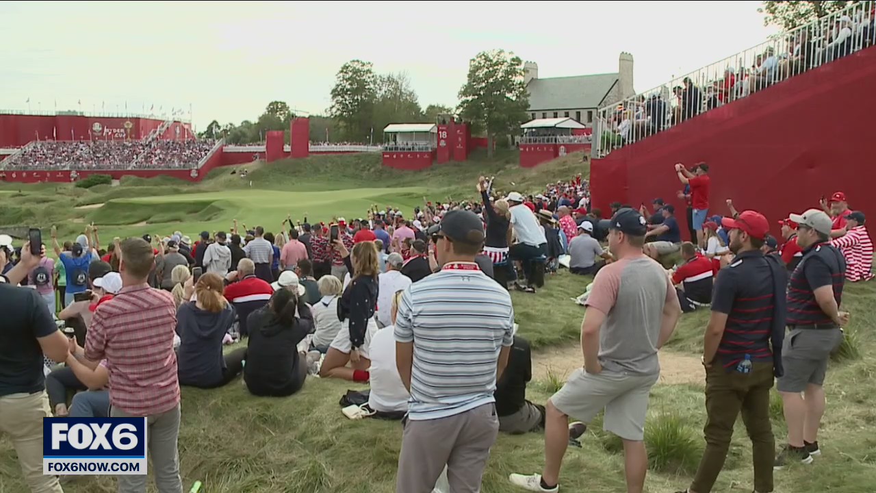 Ryder Cup fans celebrate Team USA's win