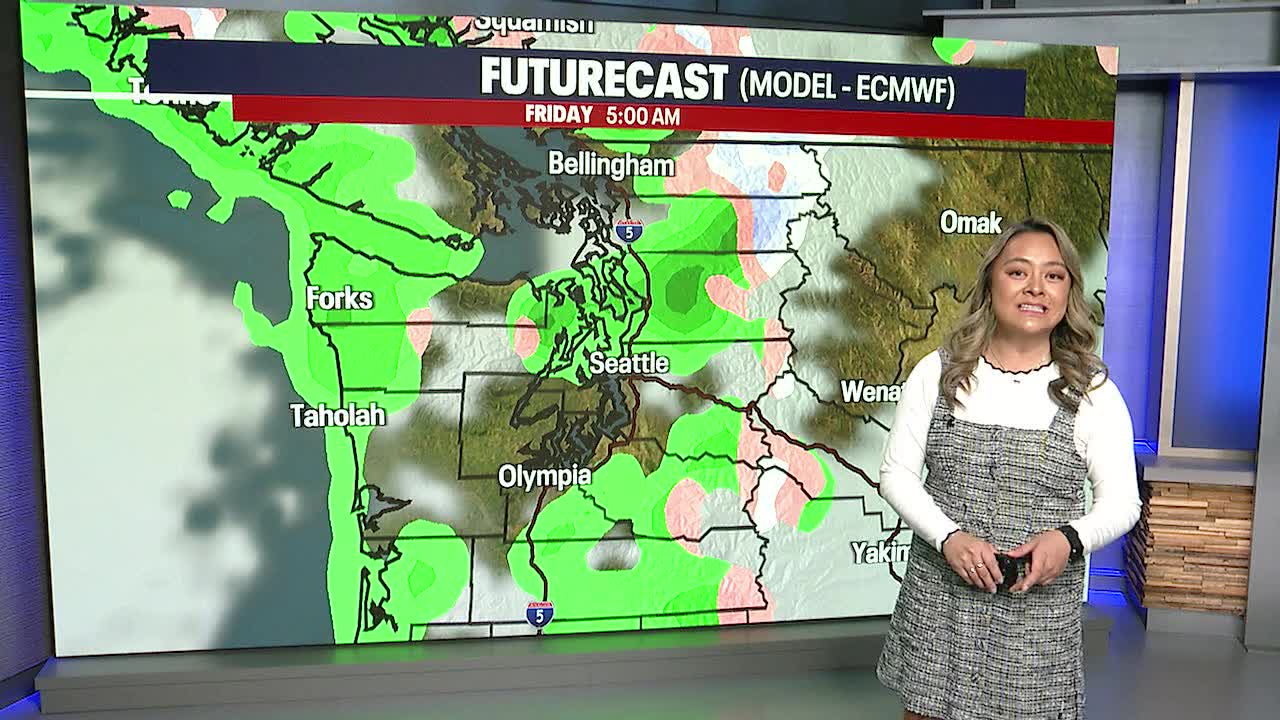 Seattle weather: Light scattered showers Friday