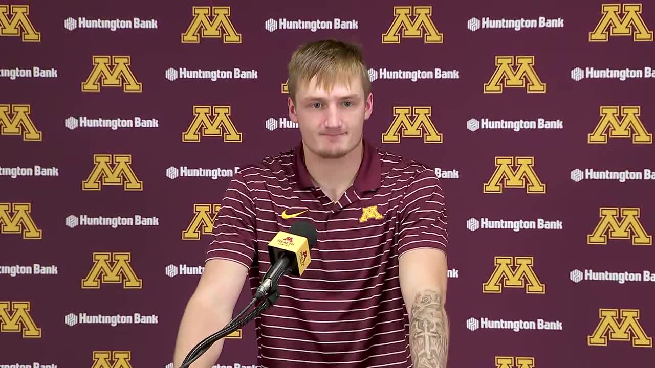 Gophers players talk heading to rival Iowa