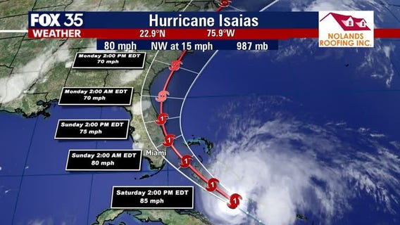 8 p.m. Hurricane Isaias update