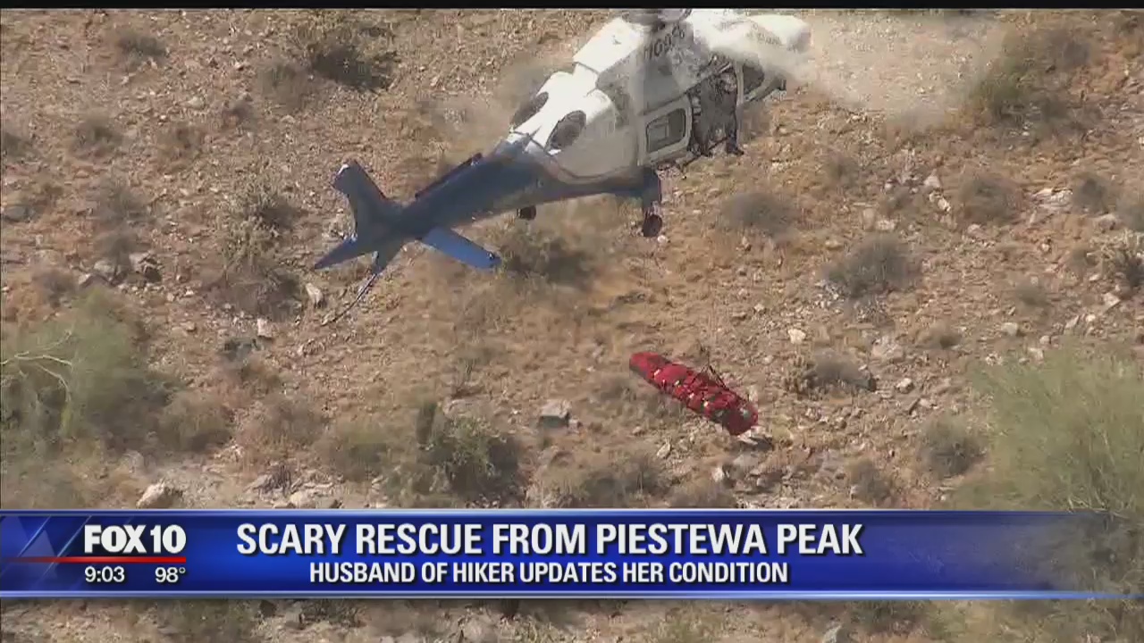Husband of hiker rescued Tuesday speaks out | FOX 10 Phoenix