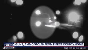 Guns, ammo stolen from Pierce County home