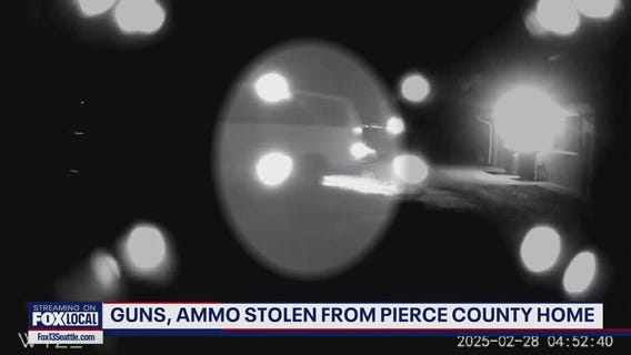 Guns, ammo stolen from Pierce County home