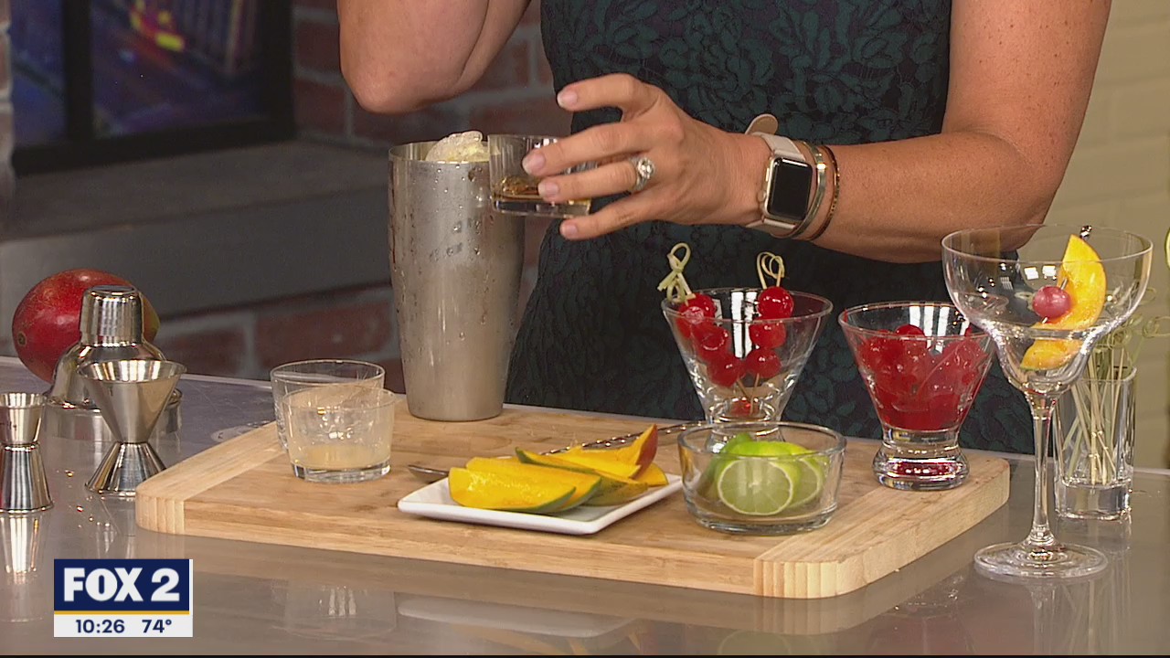 Making Mango Flavored Cocktails on National Mango Day