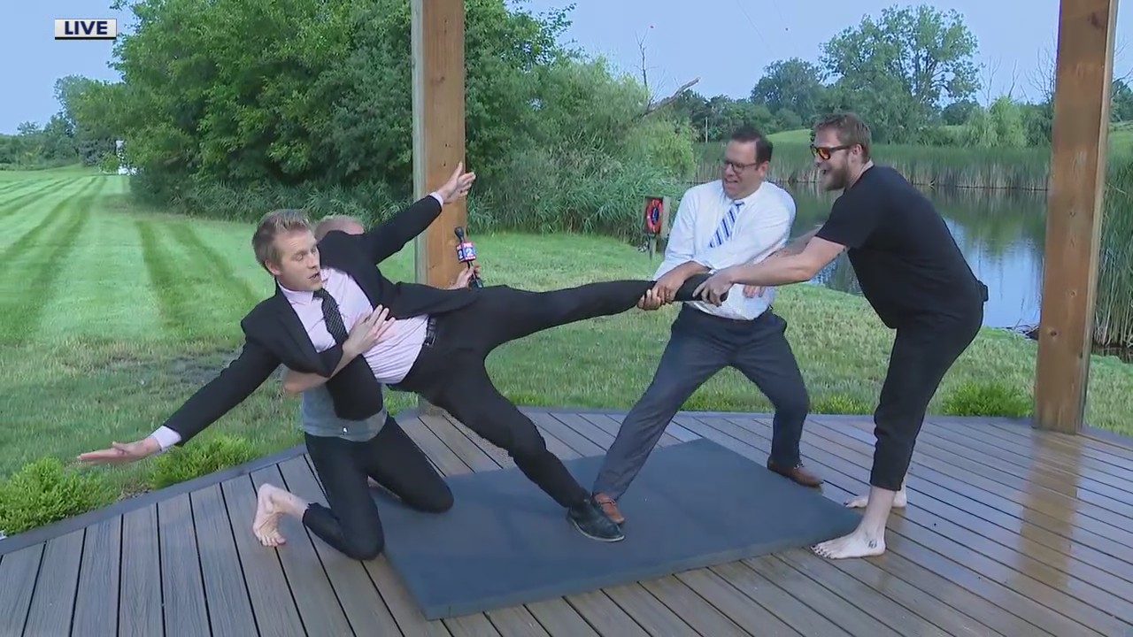 Alan & Ryan try their hand at Acro Yoga with the Acro Lion