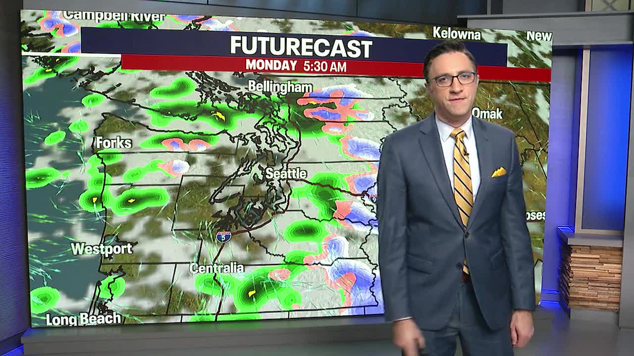 Seattle weather: Few showers for Monday