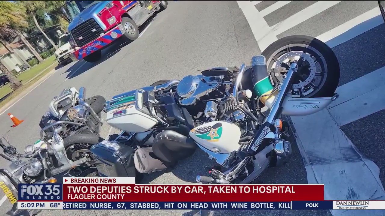 2 Flagler County deputies hit by vehicle, taken to hospital