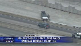 Fort Worth police chase suspect through multiple counties