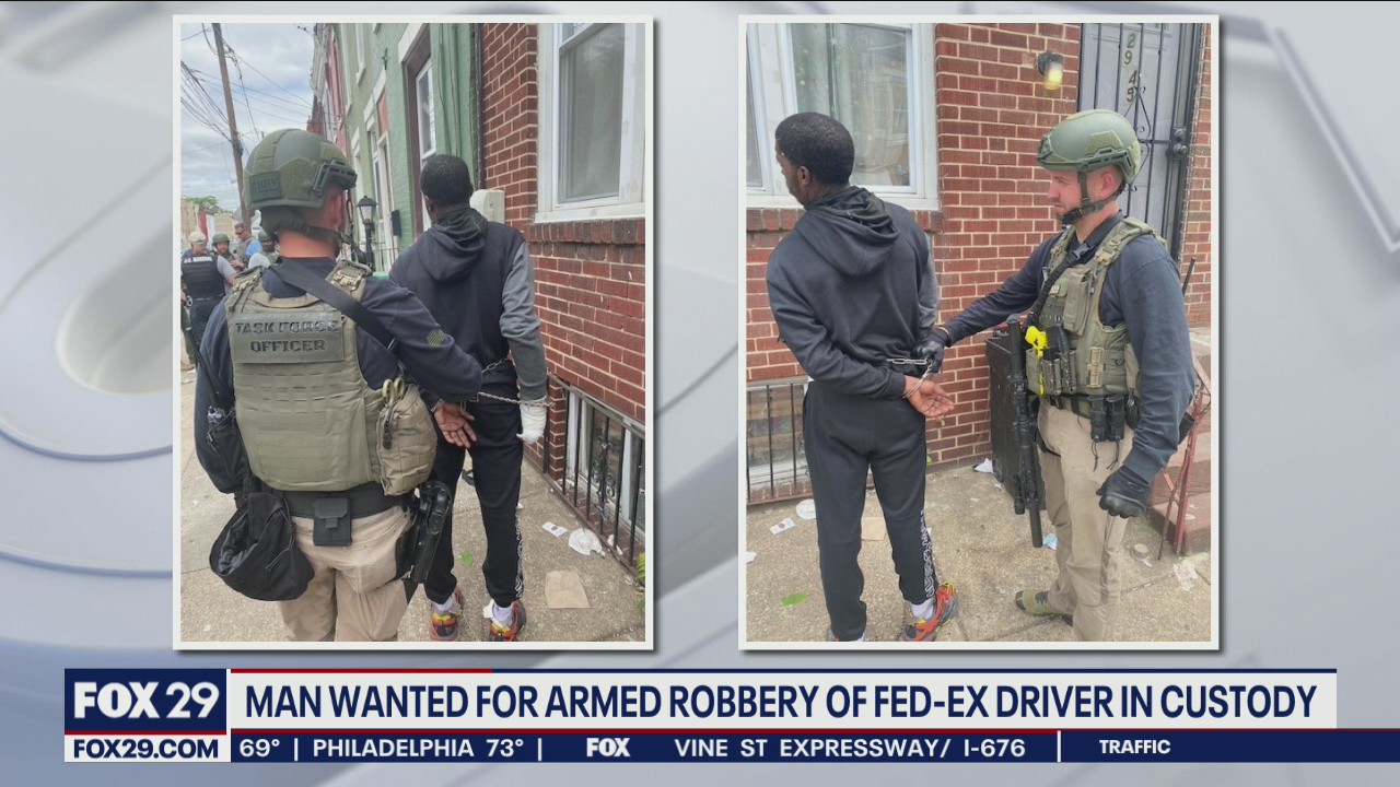 Man wanted for armed robbery of Fed-Ex driver in custody | FOX 29 ...