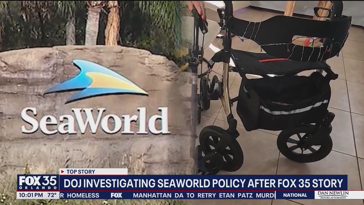 DOJ lawsuit: SeaWorld's walker, rollator ban violated Americans with Disabilities Act