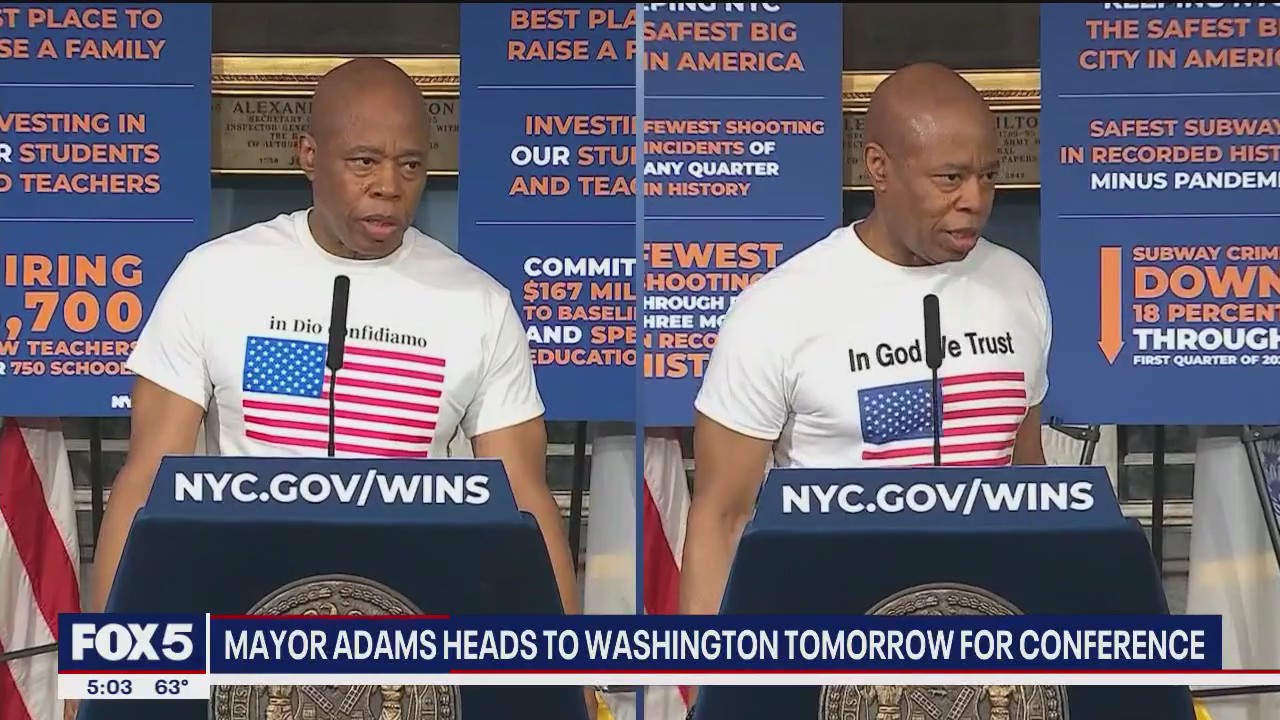 Mayor Adams says he 'will maximize his opportunity' while in DC amid scrutiny over ICE