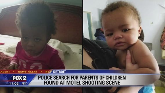 Police search for parents of children found at motel shooting scene