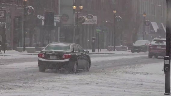 Winter storm barrels into the Northeast, dropping up to 8 inches of snow