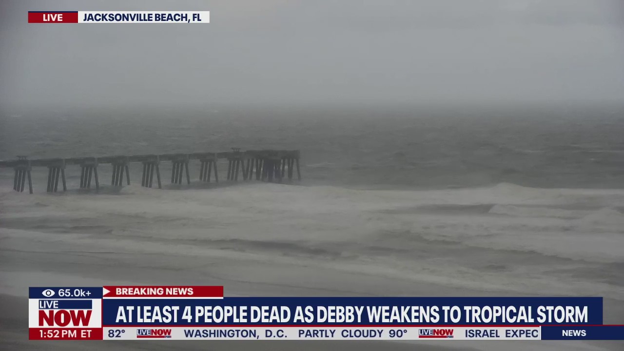 At least 4 dead as Debby pummels Florida | LiveNOW from FOX