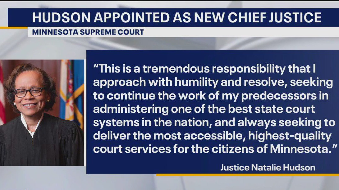 Natalie Hudson appointed MN chief justice