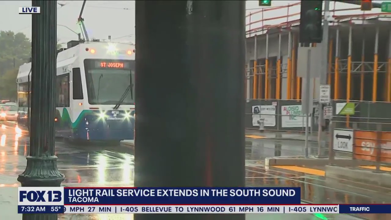 Light rail service extends in South Sound | FOX 13 Seattle