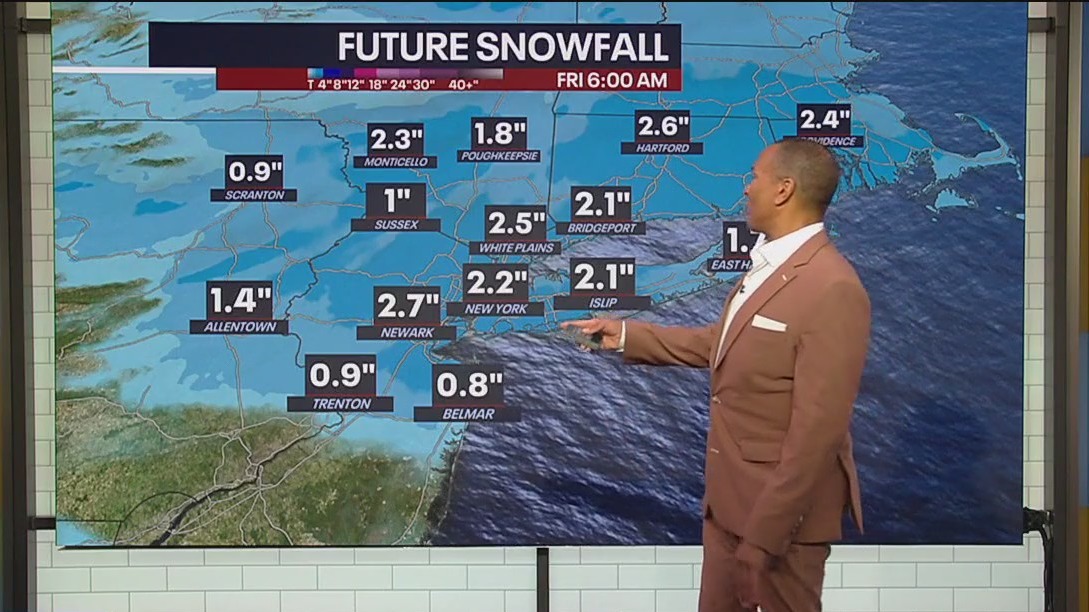 Weather: How much will it snow Thursday in NYC?