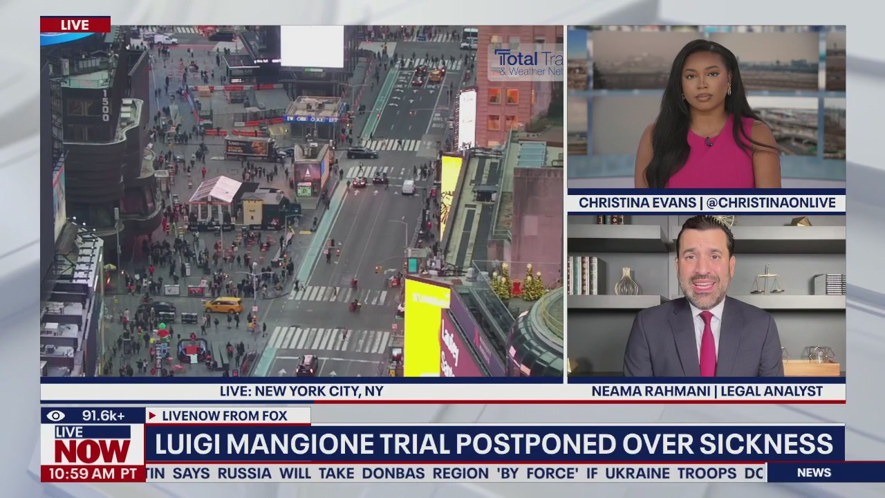 Luigi Mangione trial postponed over sickness