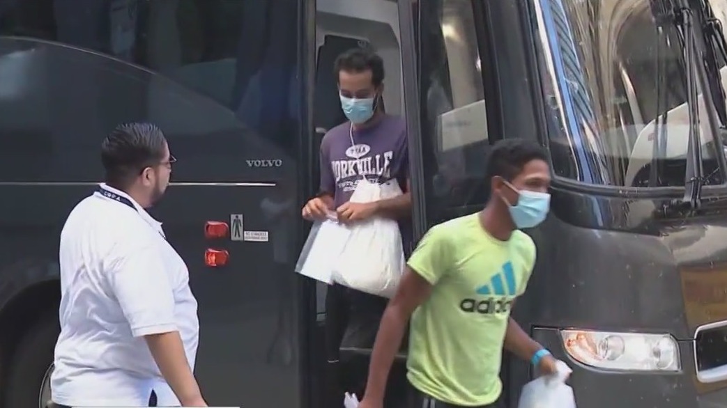 Donation drive held for migrants at Irish American Heritage Center