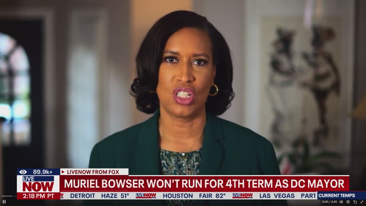 D.C. Mayor Muriel Bowser won't run for fourth term