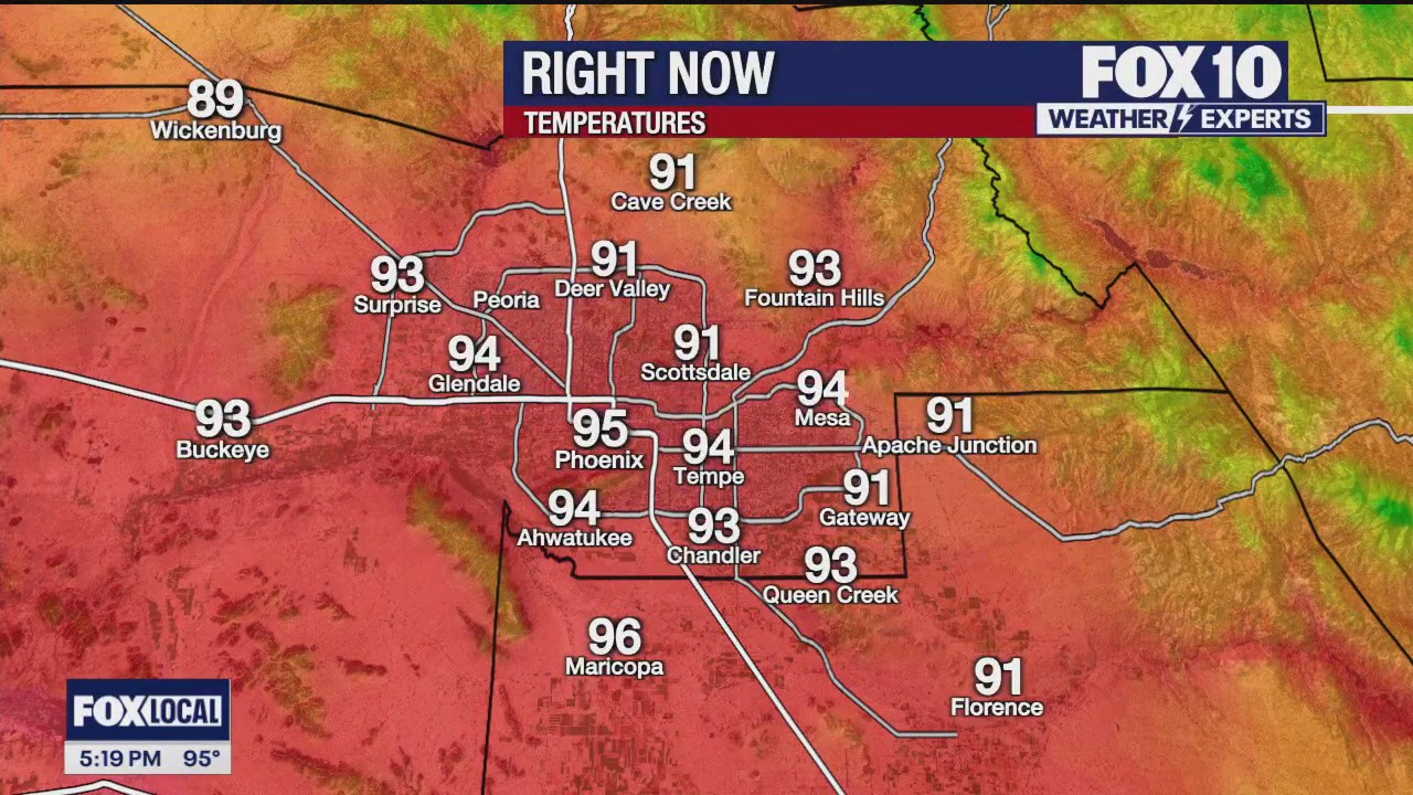 5 p.m. Weather Forecast - 5/22/24