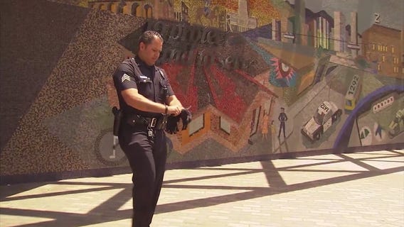 LAPD receives new gloves to combat drug needle risk while patrolling LA's Skid Row