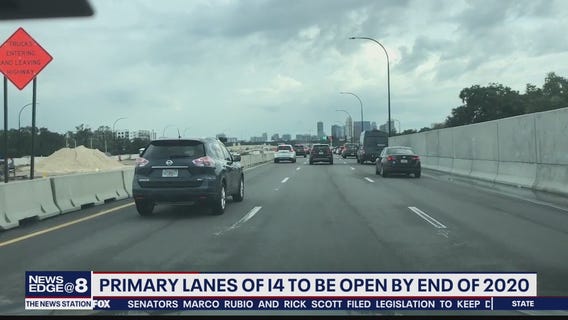FDOT: Main lanes of I-4 to be complete by end of year