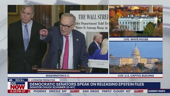 Senate Democrats speak on Epstein files release