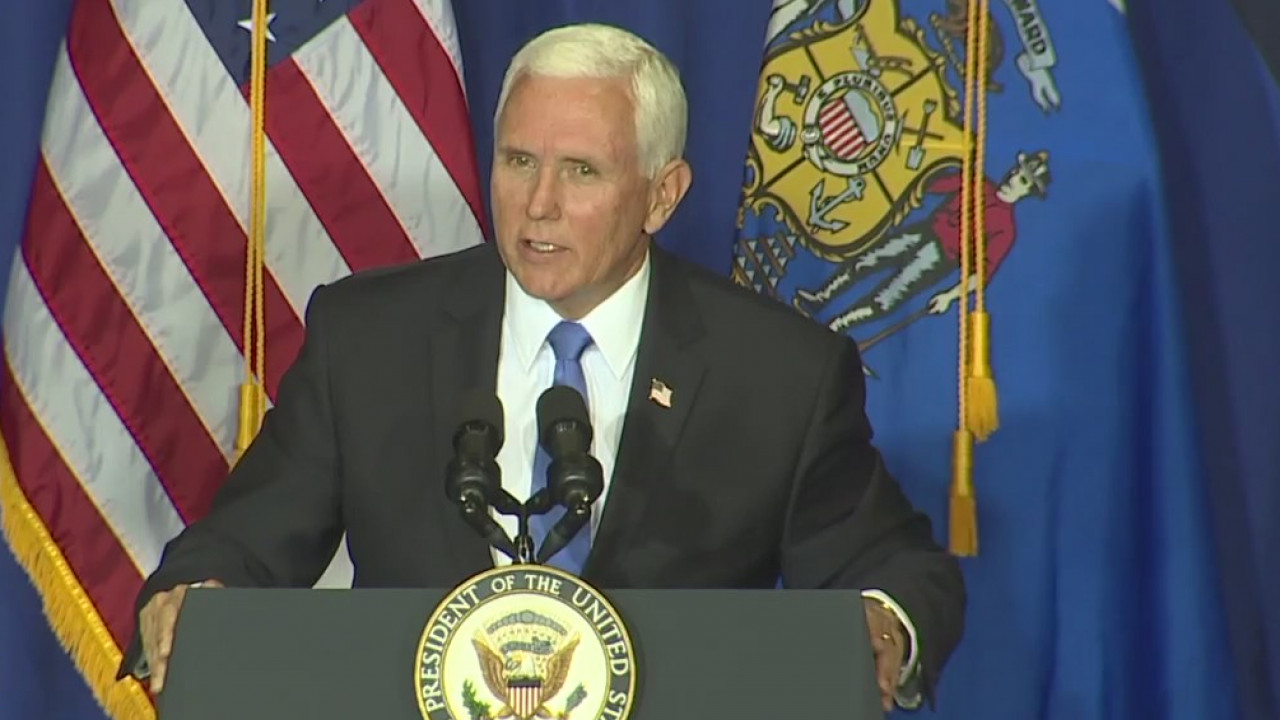 VP Mike Pence highlights law and order, trade during Wisconsin visit