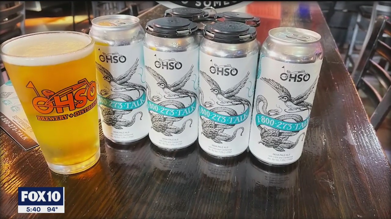Valley brewery selling special beer to promote suicide prevention and awareness month