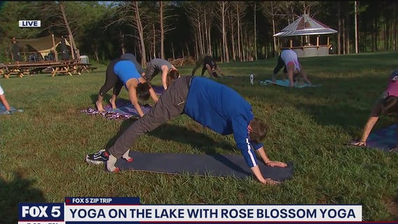 FOX 5 Zip Trip Gainesville: Kevin Tries It! Yoga On The Lake