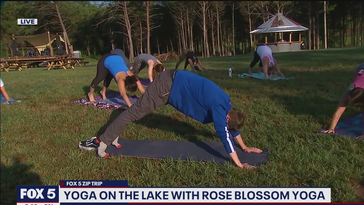 FOX 5 Zip Trip Gainesville: Kevin Tries It! Yoga On The Lake