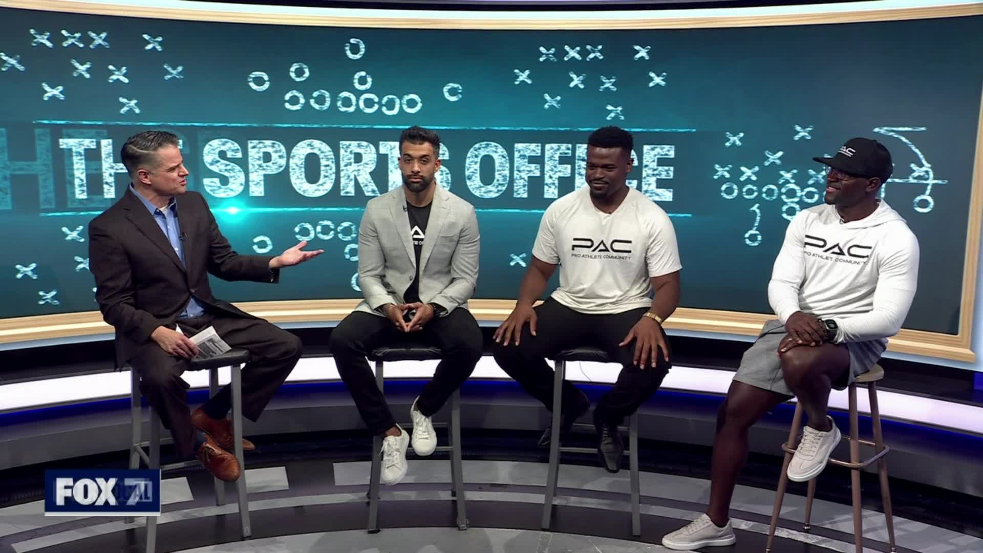 The Sports Office: Former NFL players stop by