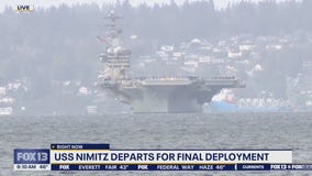 USS Nimitz departs for final deployment
