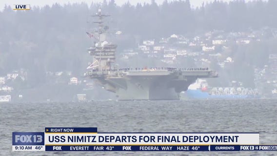 USS Nimitz departs for final deployment