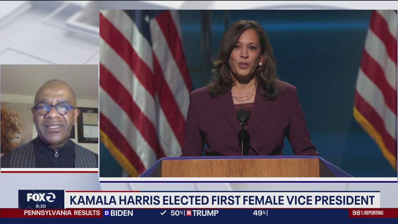 Kamala Harris makes history as first female vice president of color
