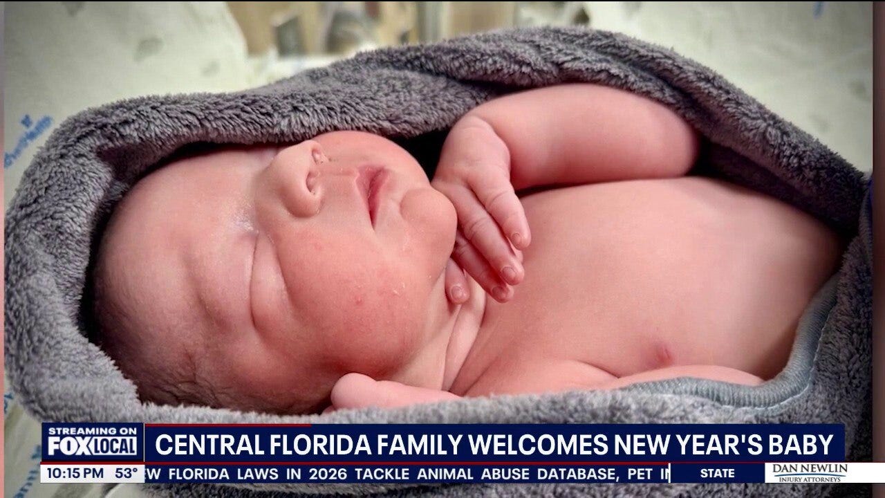 Central Florida family welcomes New Year's baby