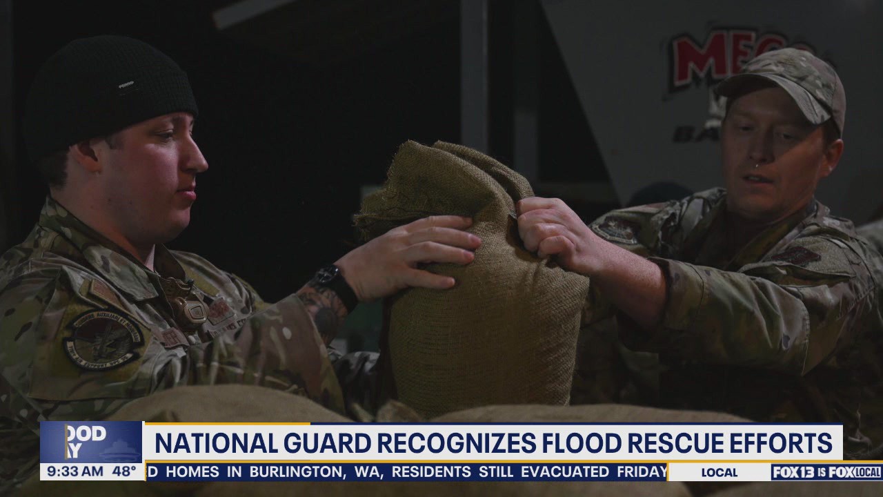 Washington National Guard filled more than 11,000 sandbags last week