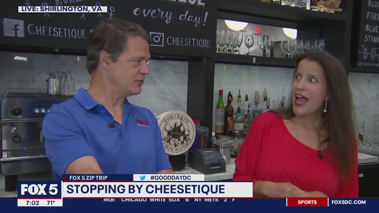 Checking out Cheesetique in Shirlington!