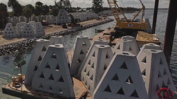 New pyramids protect wildlife near Skyway Bridge