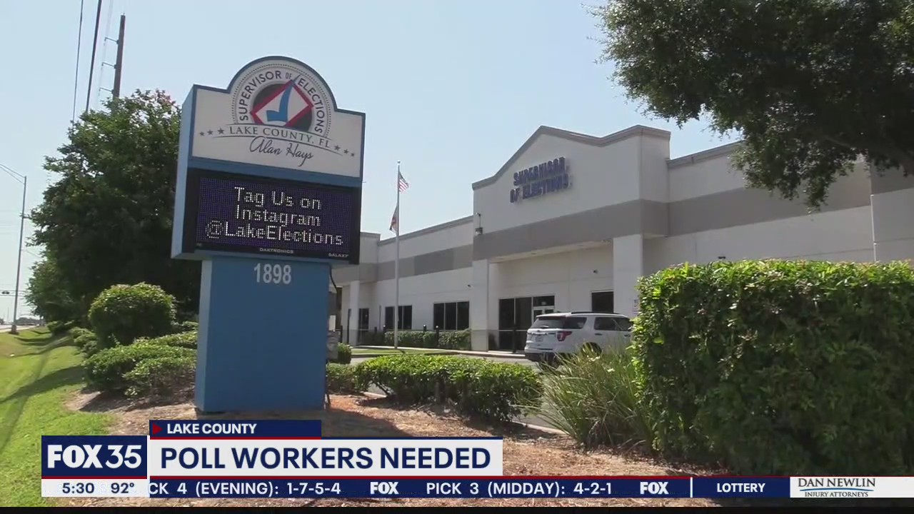 Poll worker shortage of Lake County