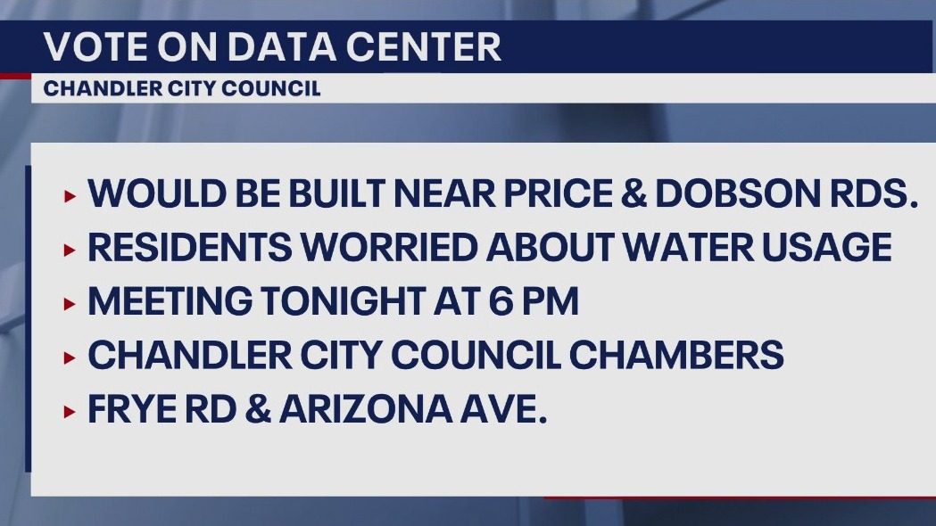 Chandler to vote on controversial data center project