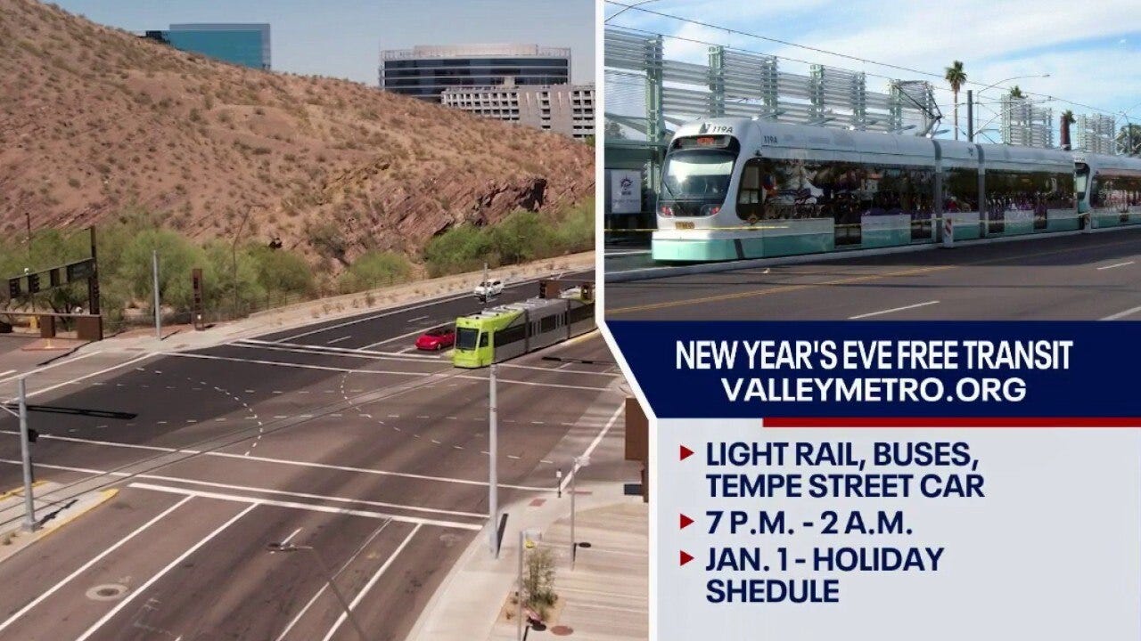 Valley Metro to offer free New Year’s Eve rides