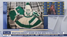 Whatcha Makin'? Crocheted cardigans and Eagles baby sets