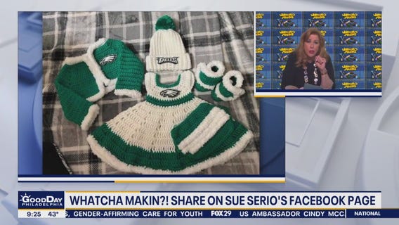 Whatcha Makin'? Crocheted cardigans and Eagles baby sets